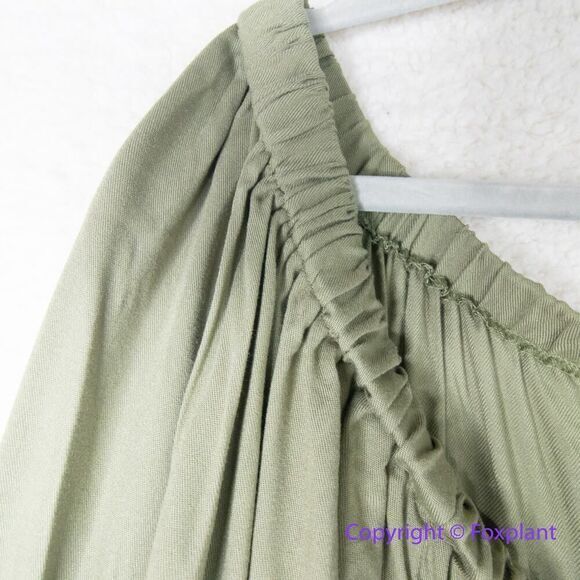 New! Eloquii Plus size Off The Shoulder Utility green‎ Jumpsuit , size 22 - Picture 6 of 15